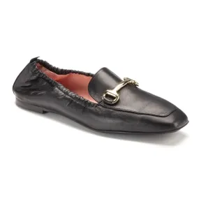 50172 - Black Soft Leather Flats for Teen/Women by Pretty Ballerinas