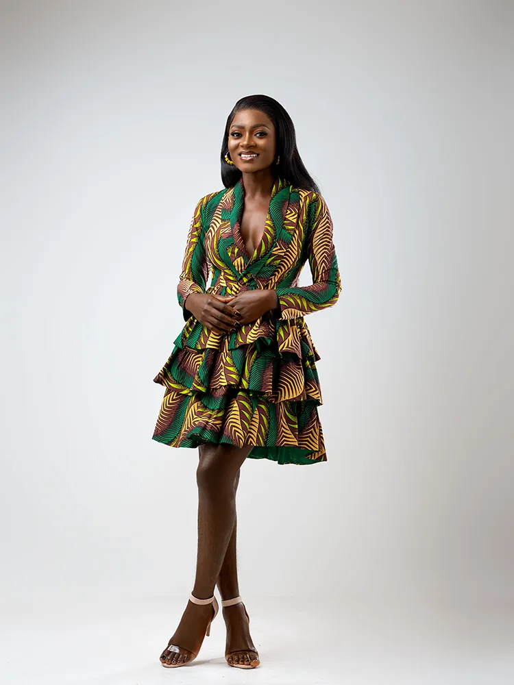 African Print Adaora Dress