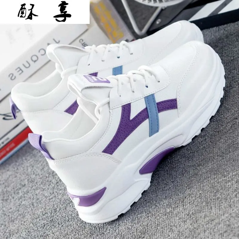 Amozae-- Women Sneakers Fashion Casual Shoes Woman Comfortable Breathable White Flats Female Platform Sneaker Zapatos Rojos Mujer