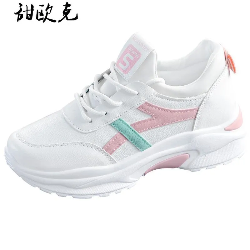 Amozae-- Women Sneakers Fashion Casual Shoes Woman Comfortable Breathable White Flats Female Platform Sneaker Zapatos Rojos Mujer