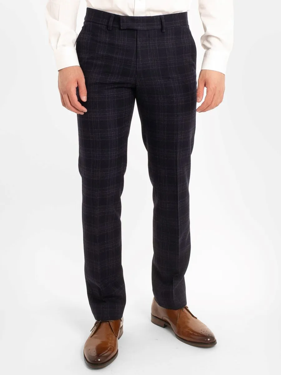 Antique Rogue Ryder Check Suit Trousers