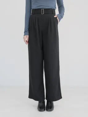 Artemis Belted Wide Leg Trousers (Long/ Short ver.)