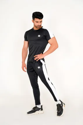 BLACK AND WHITE DRY-FIT TROUSER