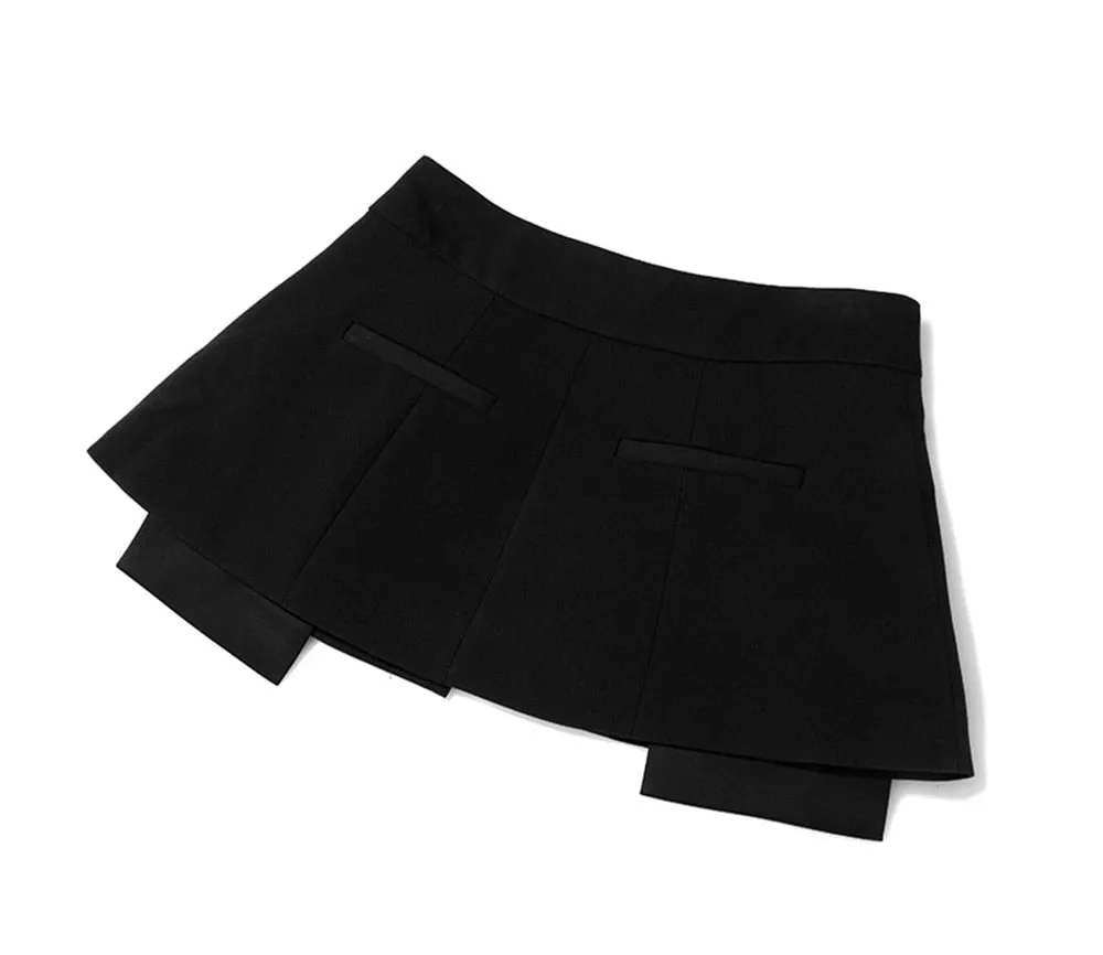 Black Chic Leather Trouser Pants