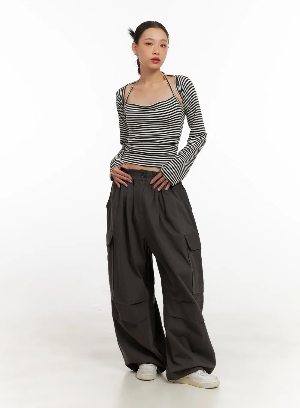 Cargo Chic Cotton Pants CD410