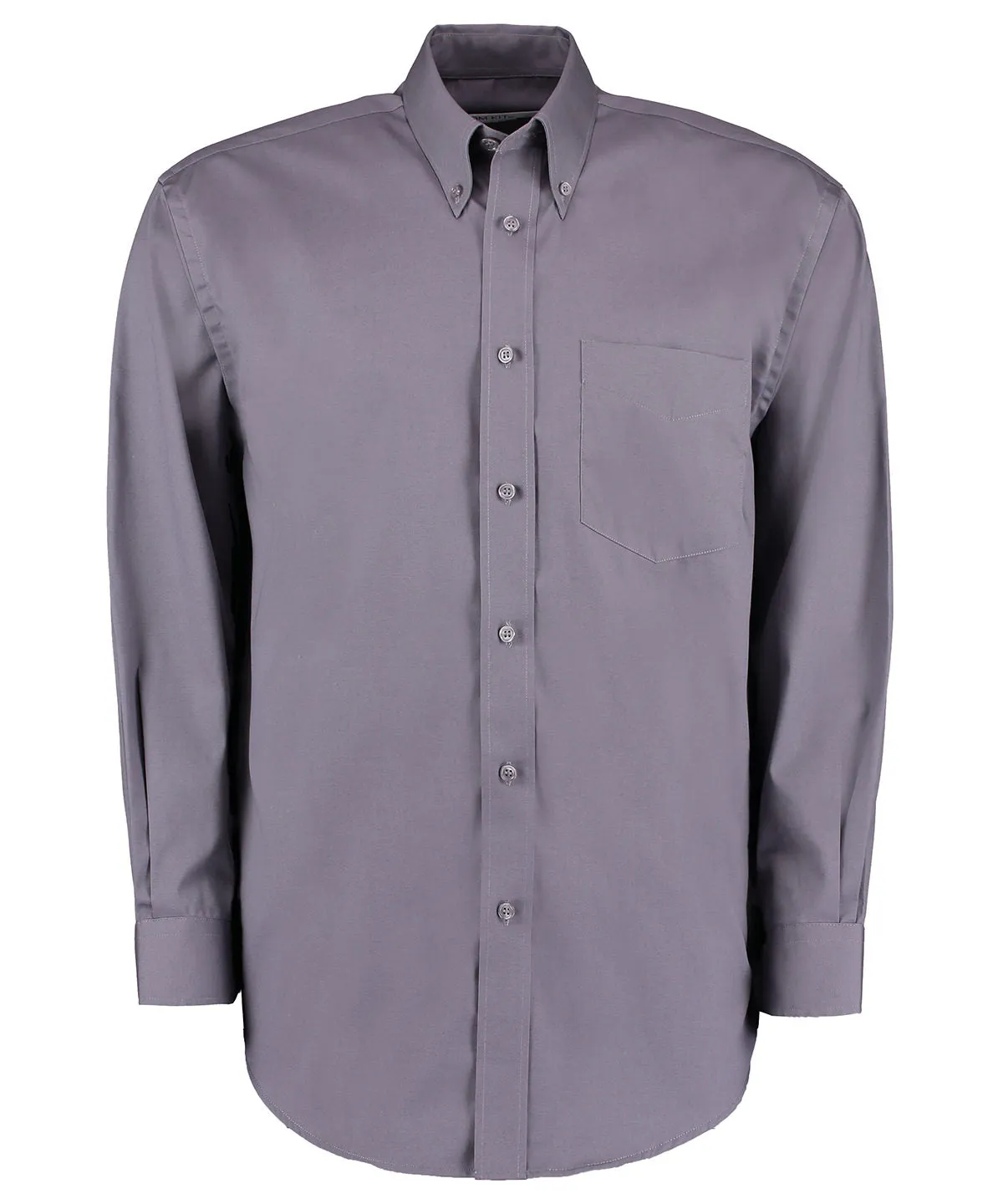 Charcoal - Corporate Oxford shirt long-sleeved (classic fit)