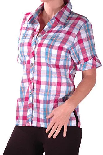 Checkered Check Blouse Shirt