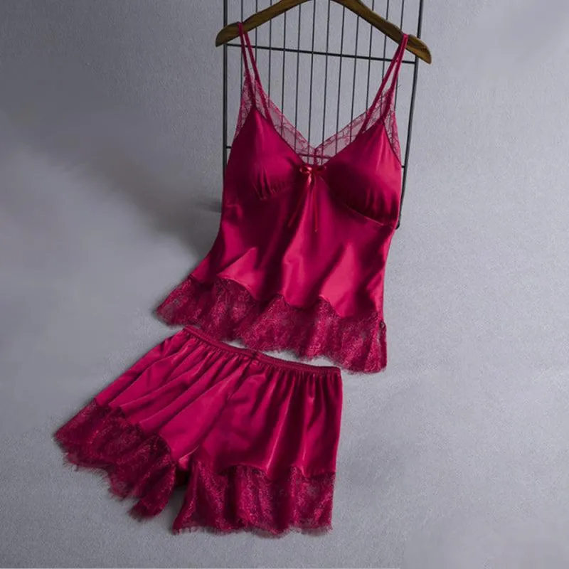 Chic Lace Camisole and Shorts Set for Women