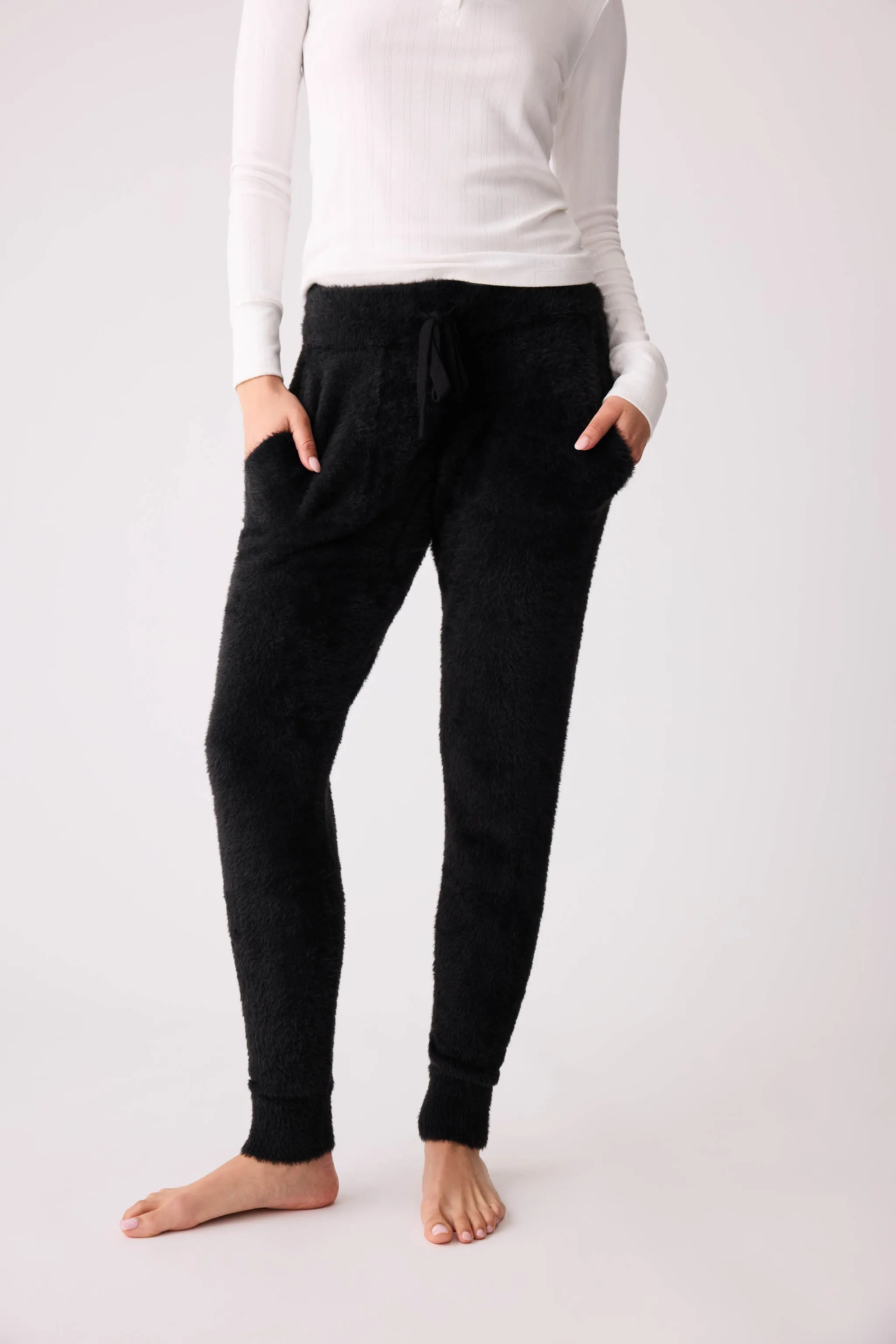 Cozy & Chic Feather Knit Banded Pant