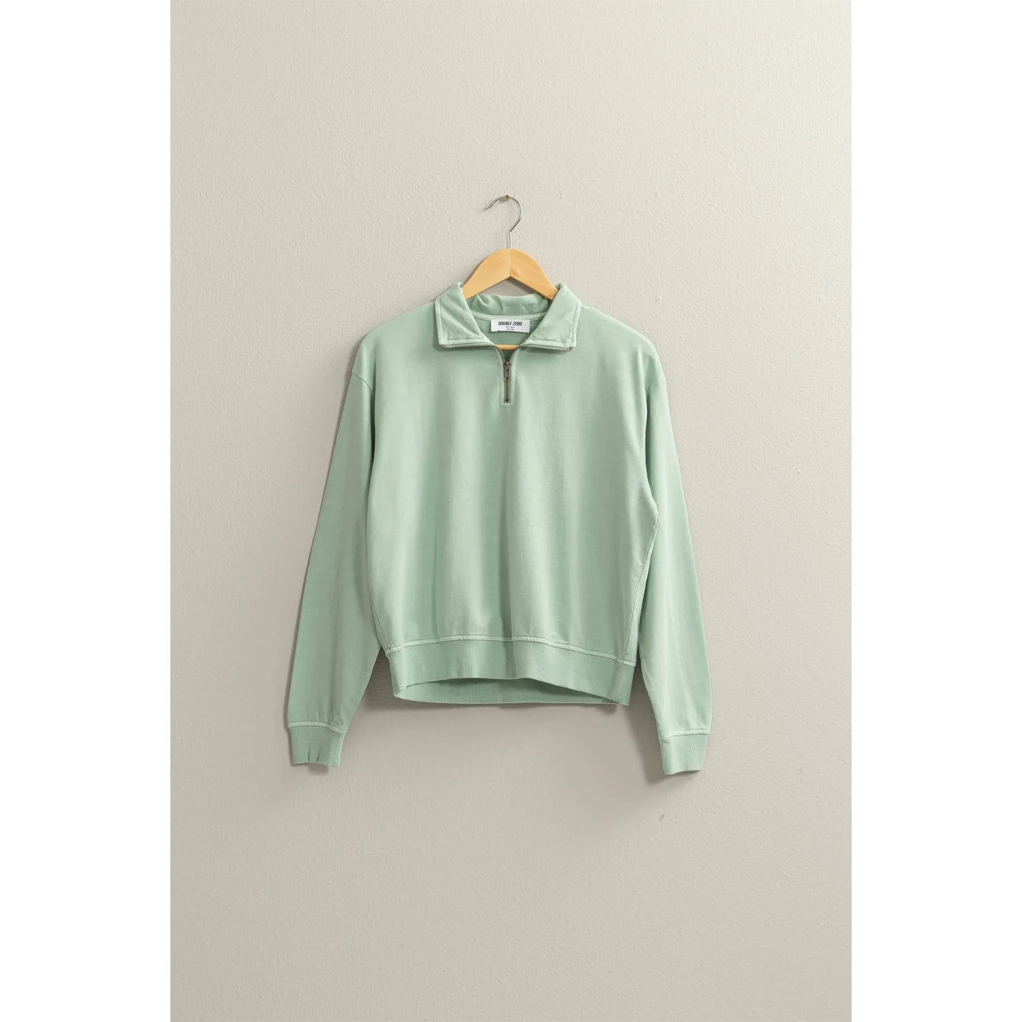 D-HALF ZIP LONG SLEEVE SWEATSHIRT