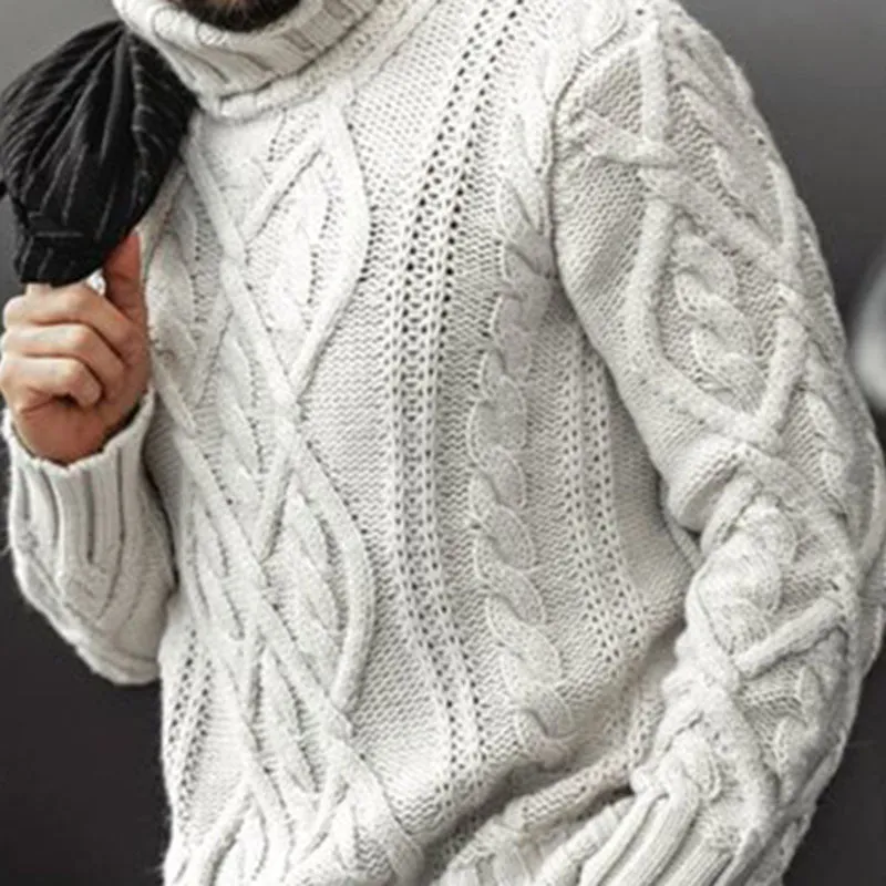 Fashionable And Comfortable Solid Color Turtleneck Sweater