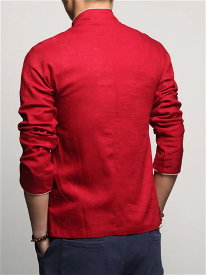 Fashionable Charming Cotton Linen Men's Jackets