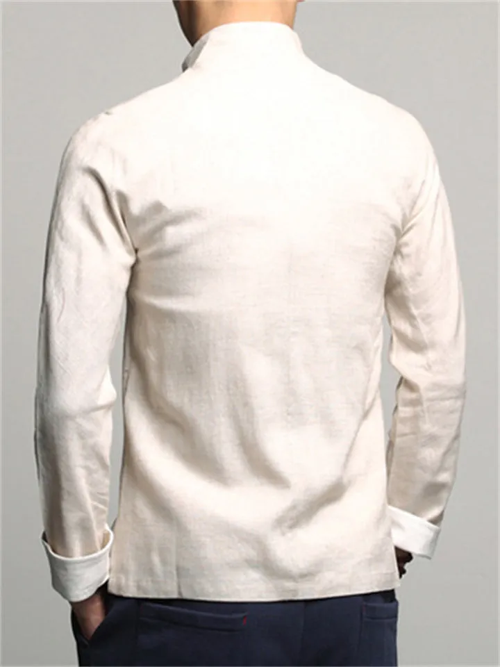 Fashionable Charming Cotton Linen Men's Jackets