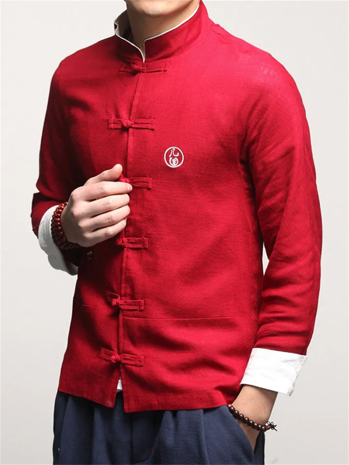 Fashionable Charming Cotton Linen Men's Jackets