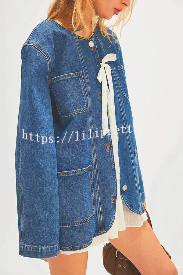 Fashionable Retro Casual Loose Denim Jacket