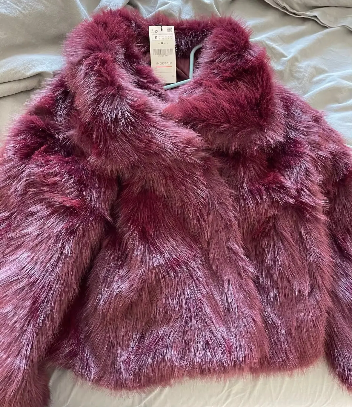 Faux fur jacket