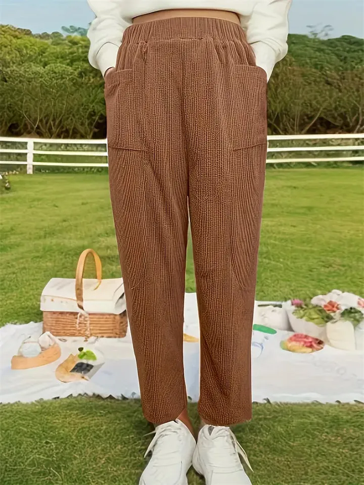 Female Super Comfy Corduroy Pants for Autumn & Winter