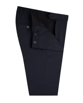 Finchley Power Stretch Skinny Fit Blue Textured Trousers