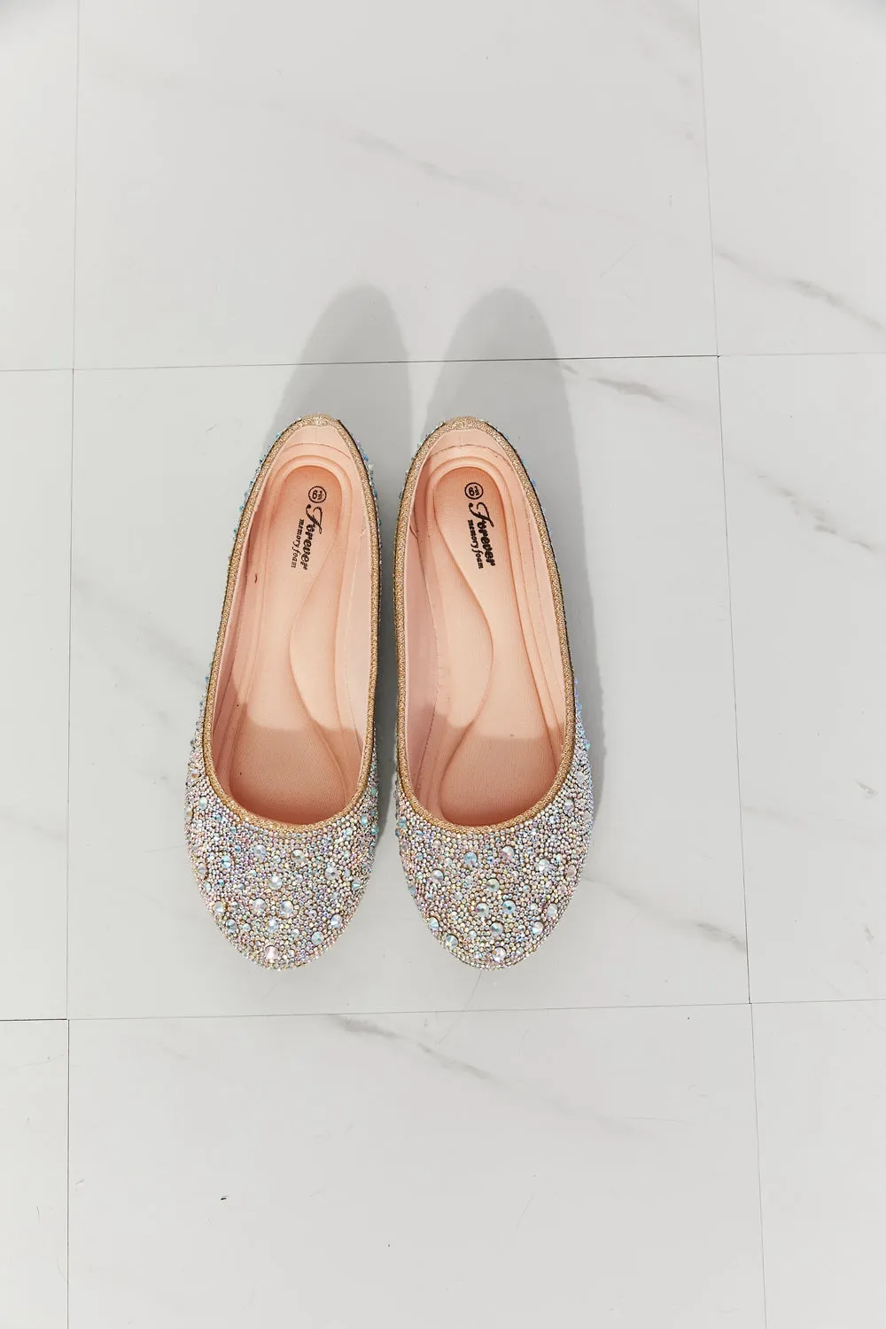 Forever Link Sparkle In Your Step Rhinestone Ballet Flat