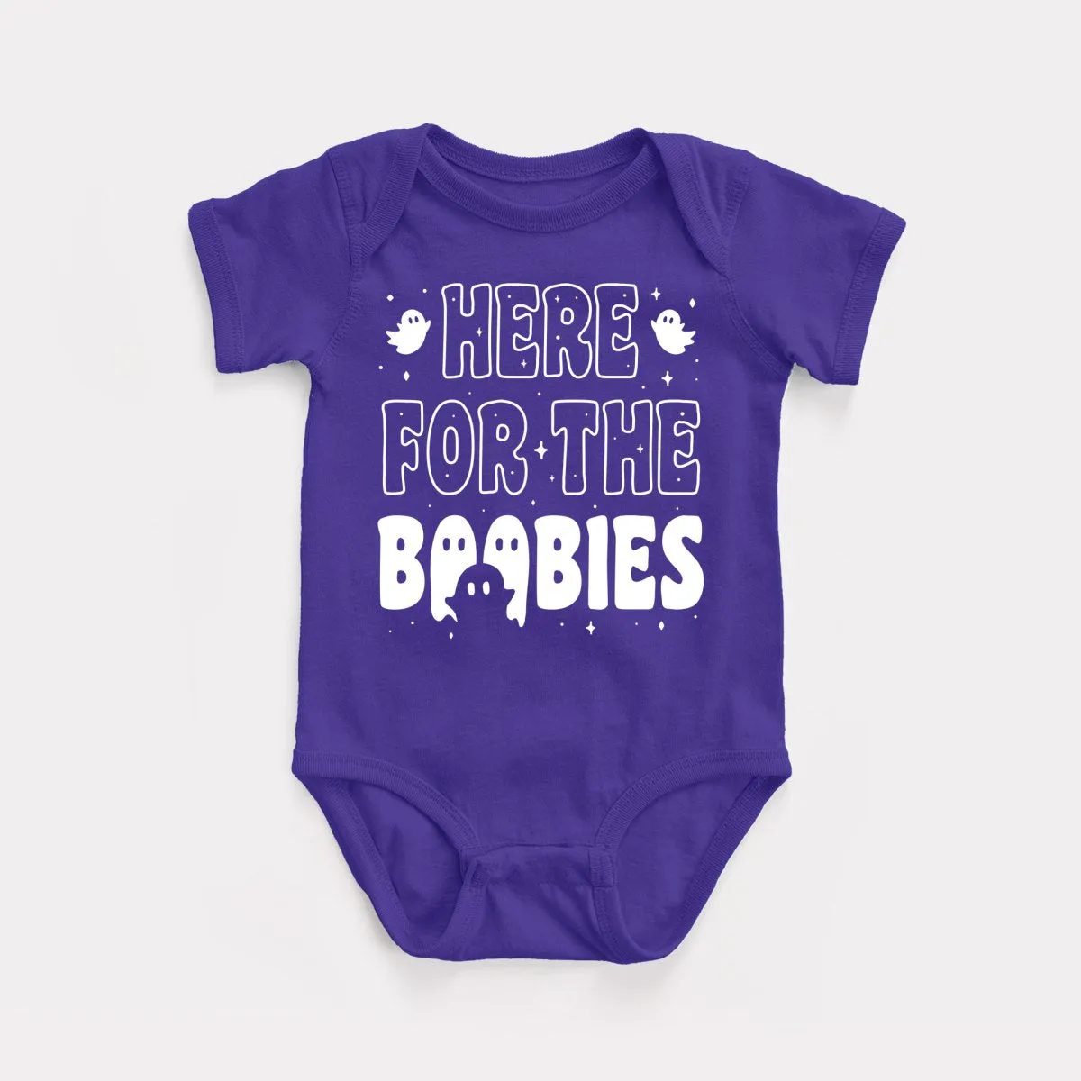 Here For The Boobies - Baby Bodysuit