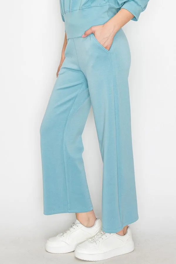 High Rise Straight Leg Pants