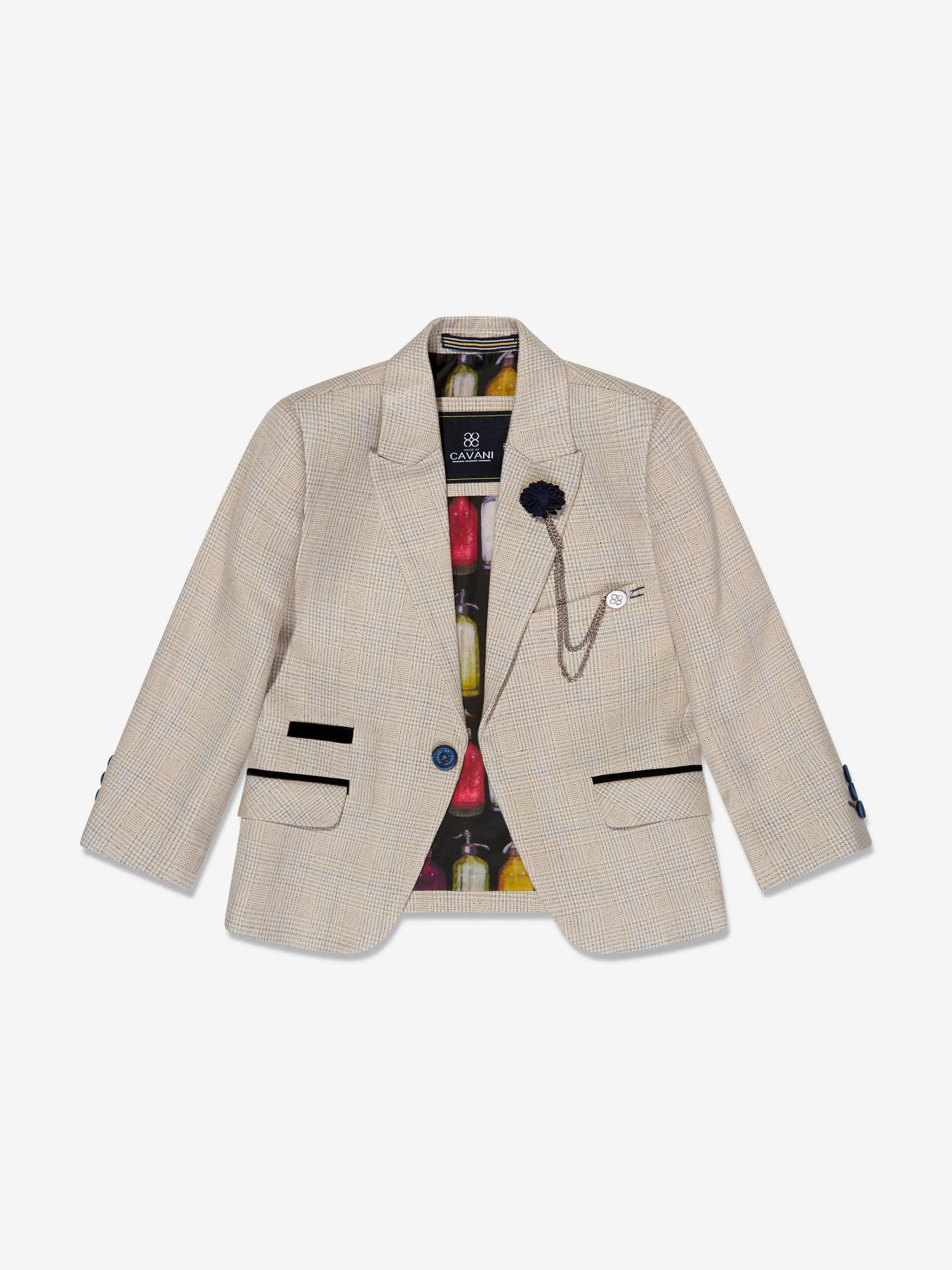 House Of Cavani Boys Caridi Suit in Beige