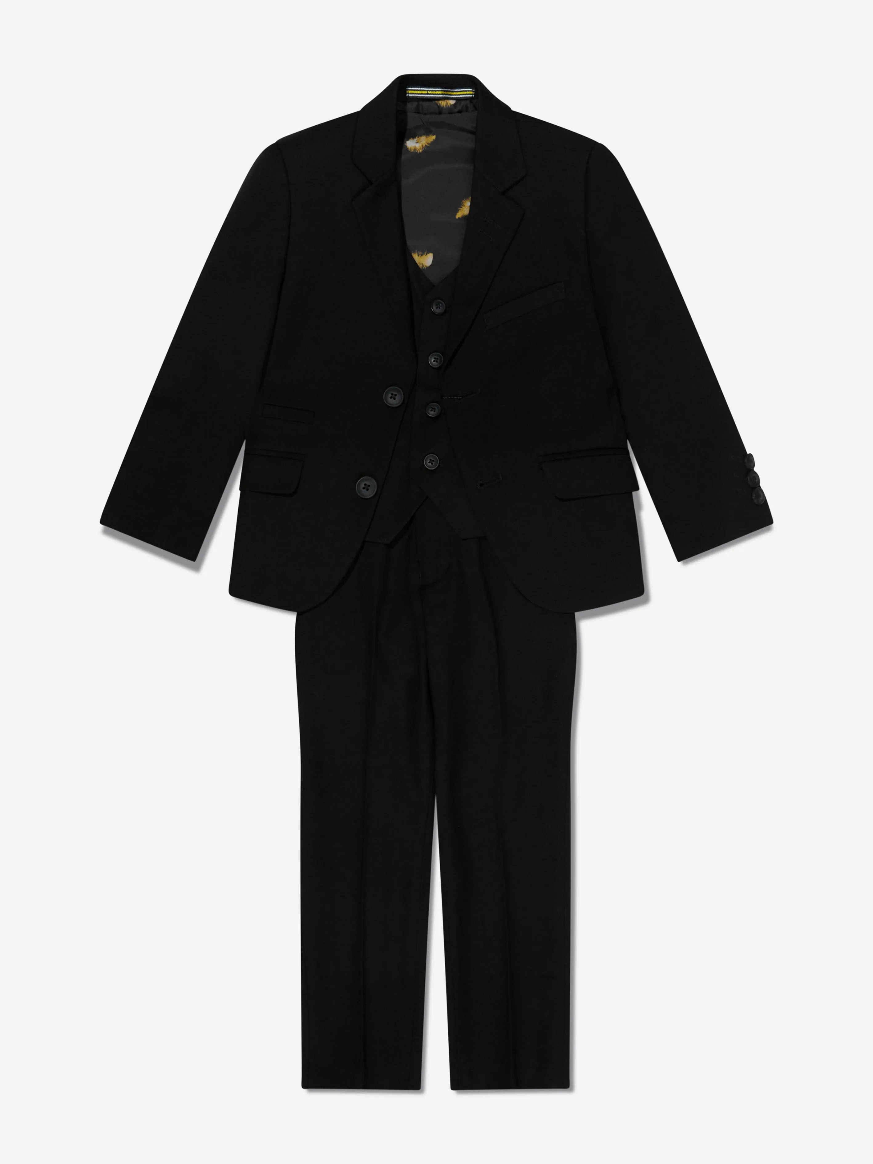 House Of Cavani Boys Marco Suit in Black