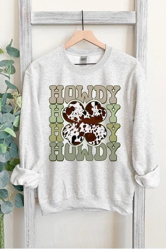 Howdy Western Graphic Fleece Sweatshirts