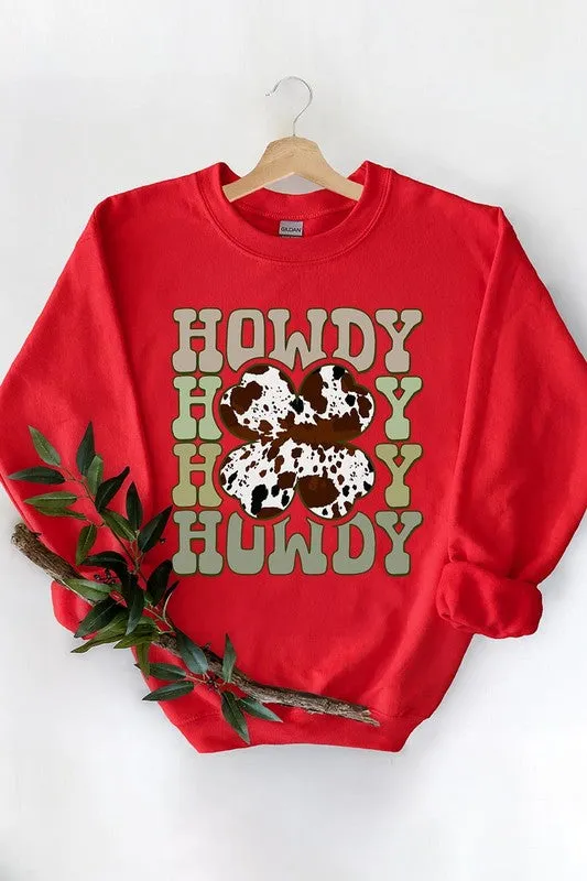 Howdy Western Graphic Fleece Sweatshirts