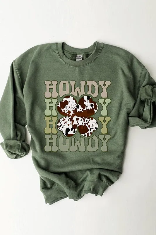 Howdy Western Graphic Fleece Sweatshirts