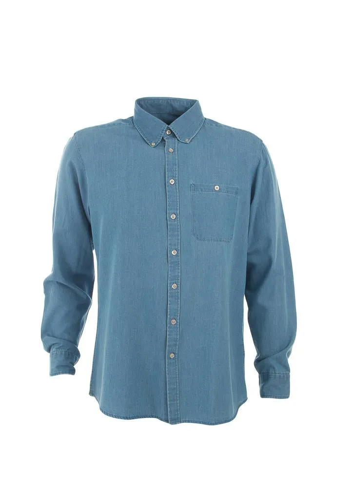 Identitee W48 Mens Dylan Long Sleeve Denim Shirt