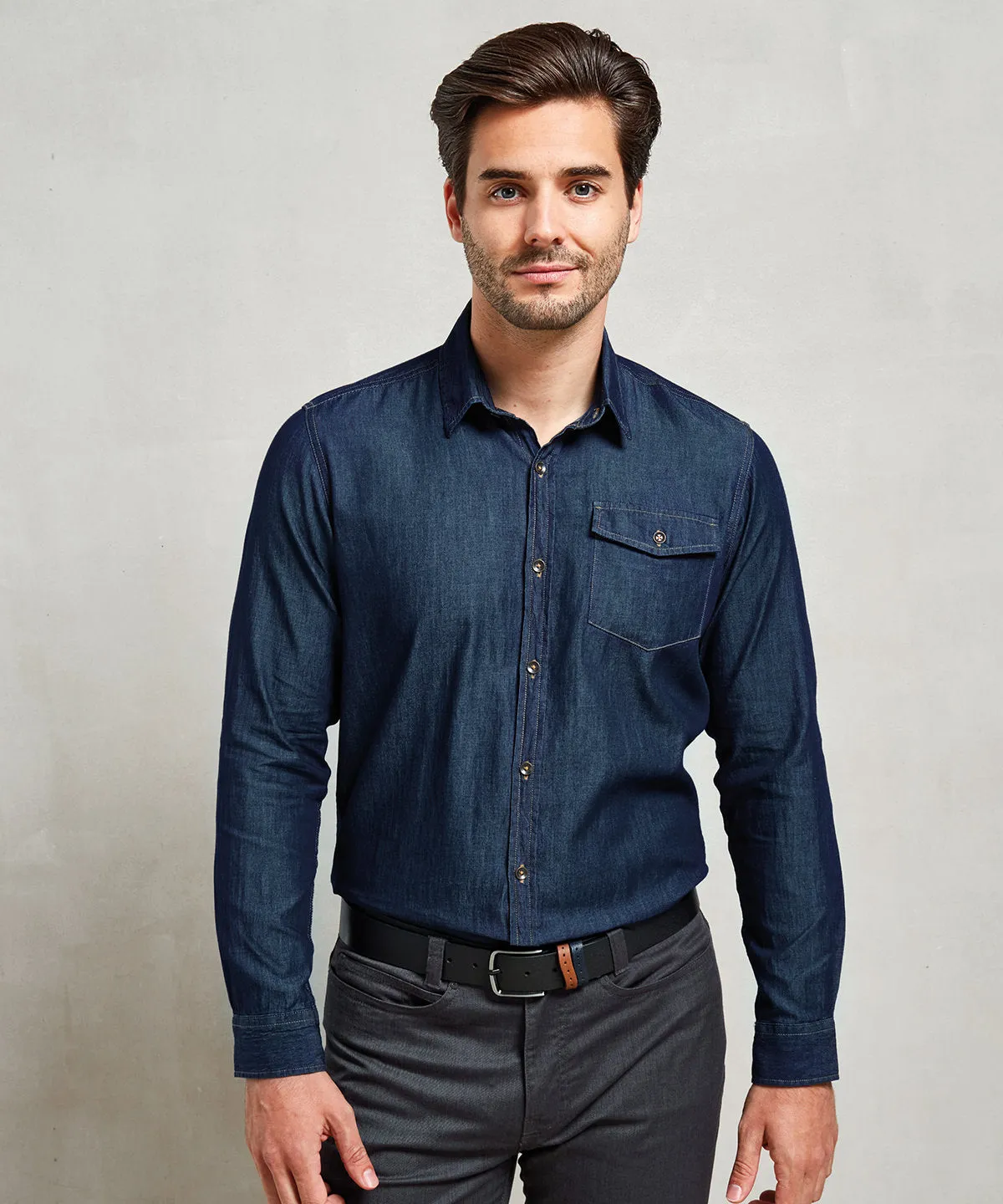 Indigo Denim - Jeans stitch denim shirt