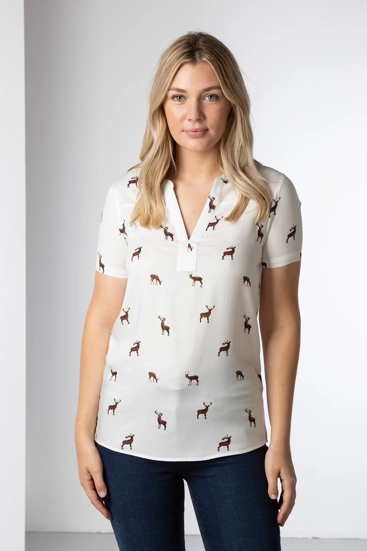 Ladies Short Sleeve Wistow Blouse