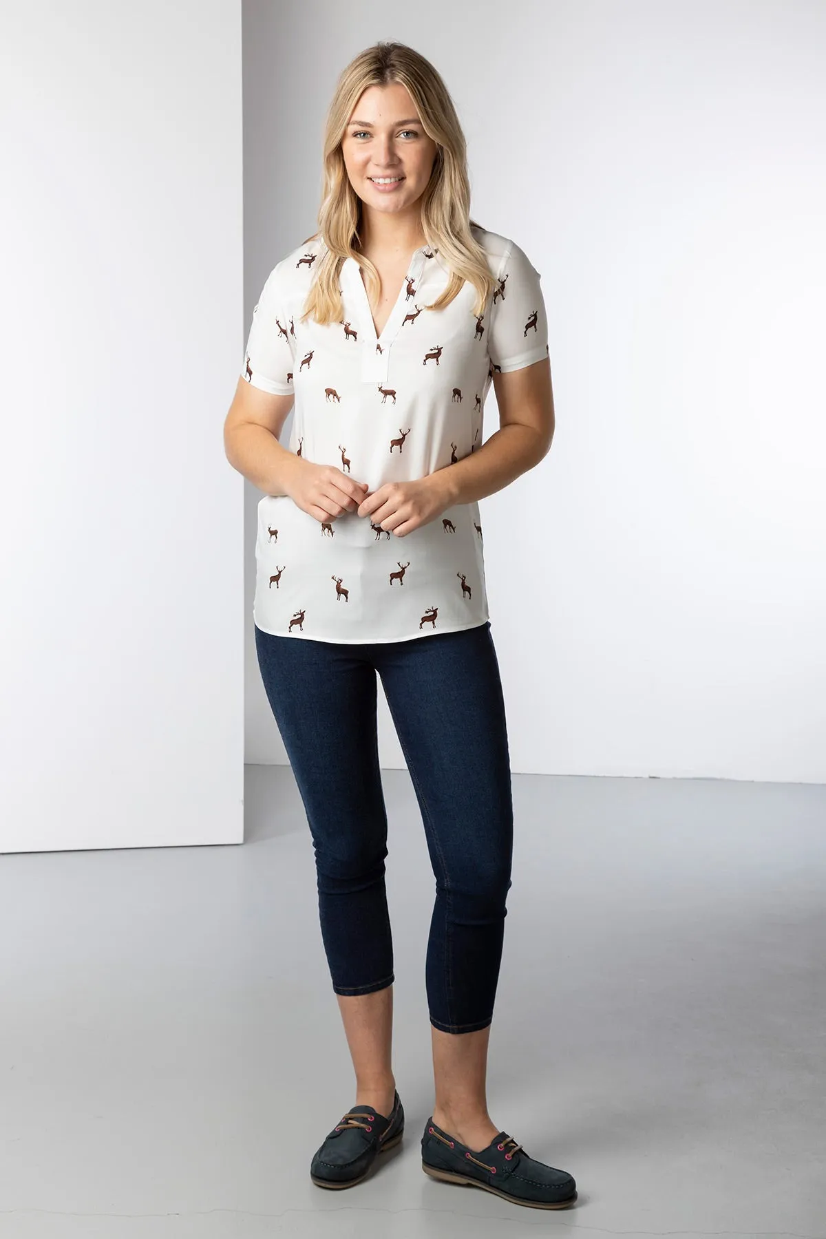 Ladies Short Sleeve Wistow Blouse