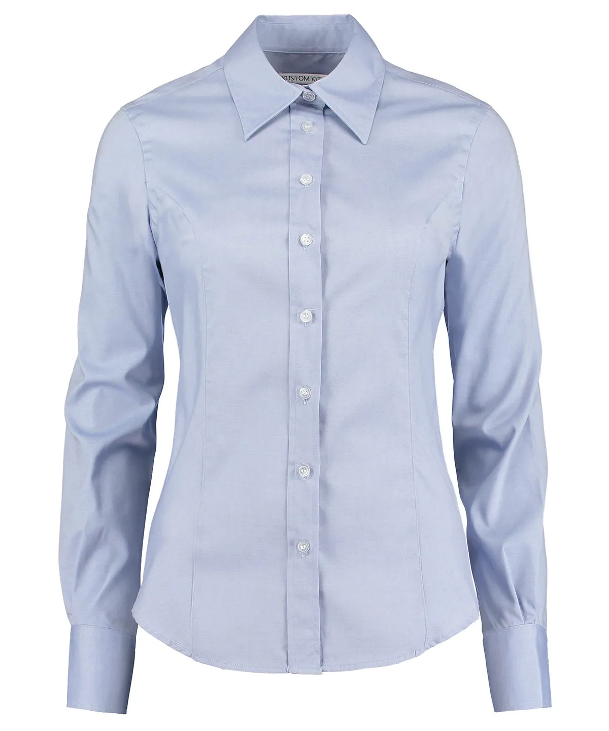 Light Blue* - Women's corporate Oxford blouse long-sleeved (tailored fit)