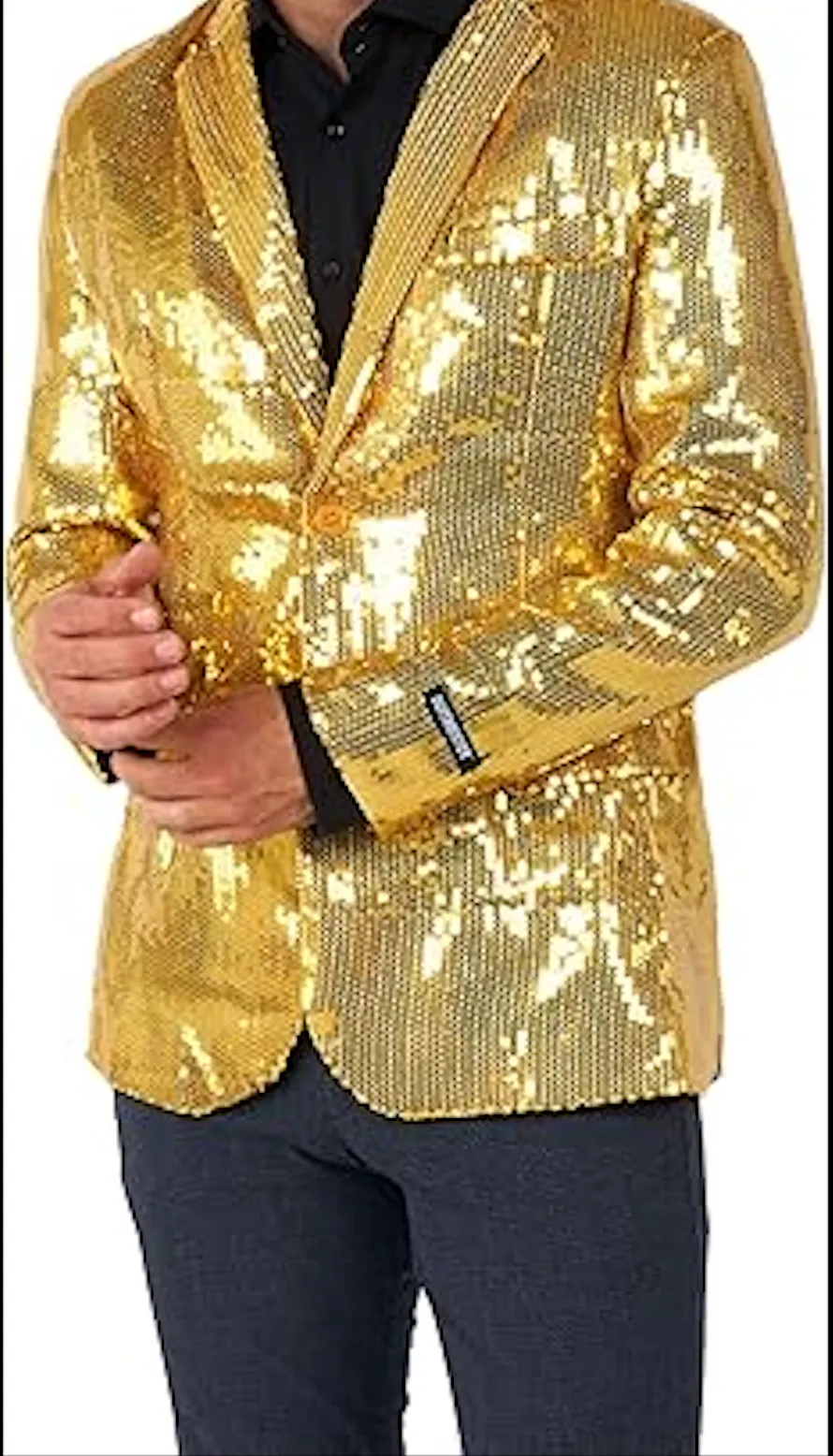 Men's Sequin NYE Silver Blazer Jackets