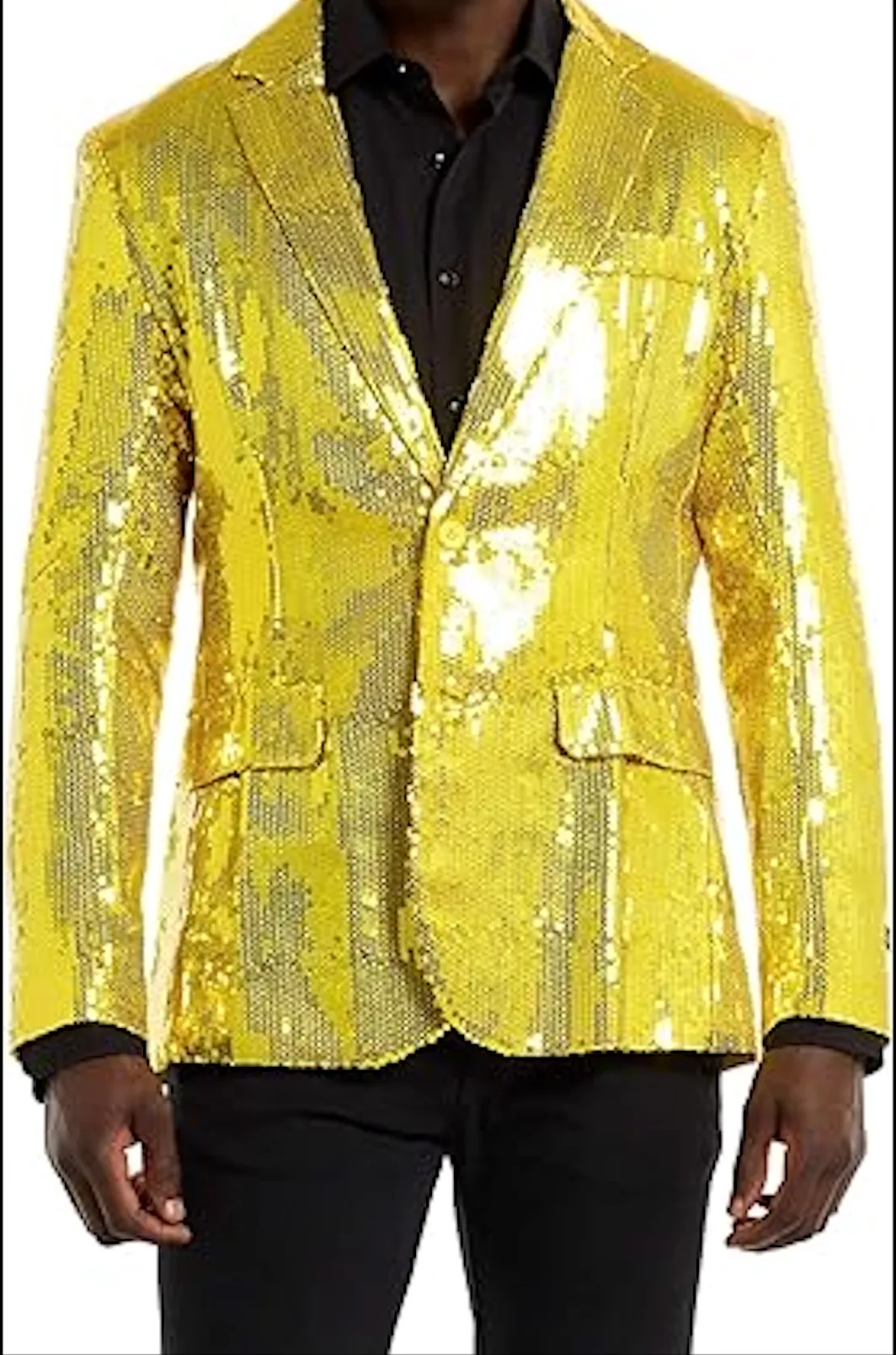 Men's Sequin NYE Silver Blazer Jackets