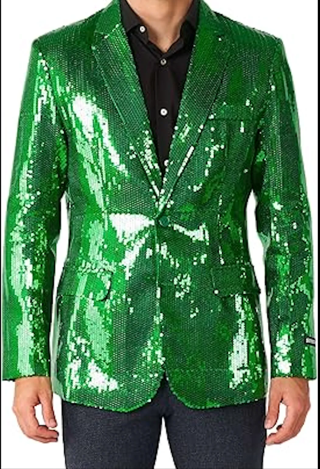 Men's Sequin NYE Silver Blazer Jackets