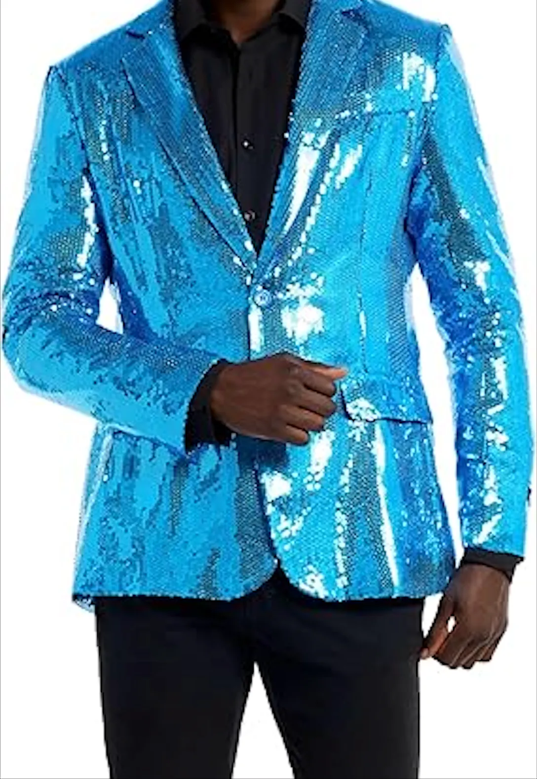 Men's Sequin NYE Silver Blazer Jackets