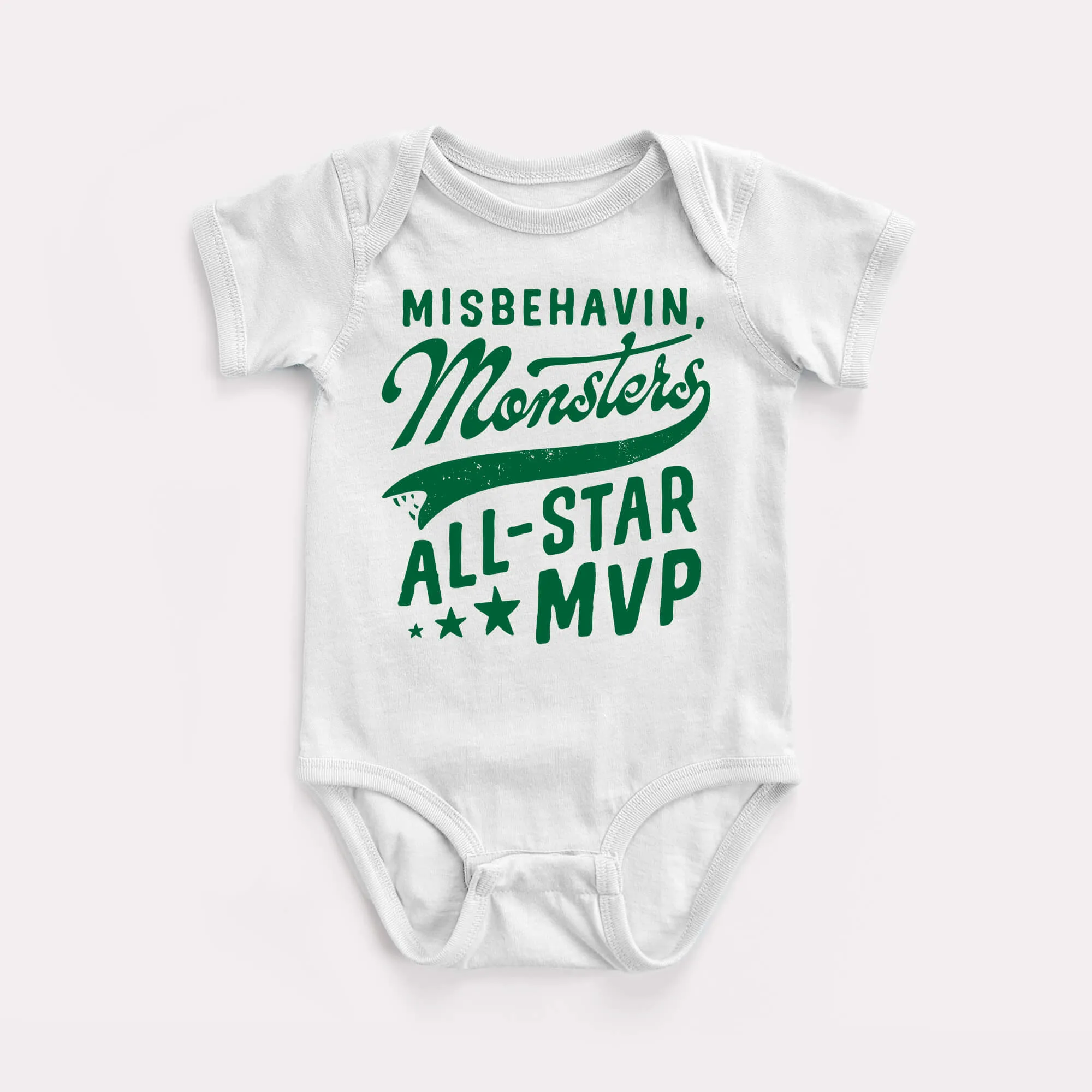 Misbehavin' Monsters Baby Bodysuit