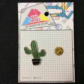 MP0174 - Western Cactus Metal Pin Badge