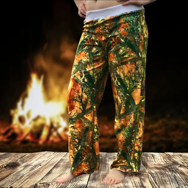 Orange Microfleece Comfy Lounge Pants