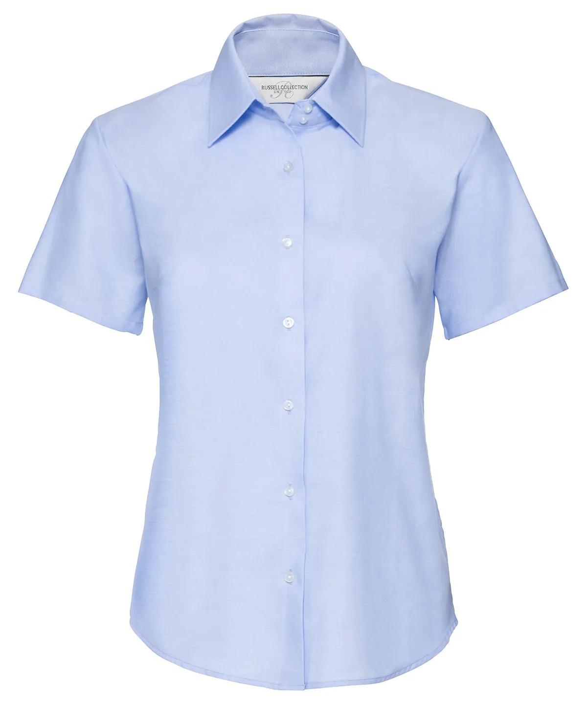 Oxford Blue - Women's short sleeve Oxford shirt