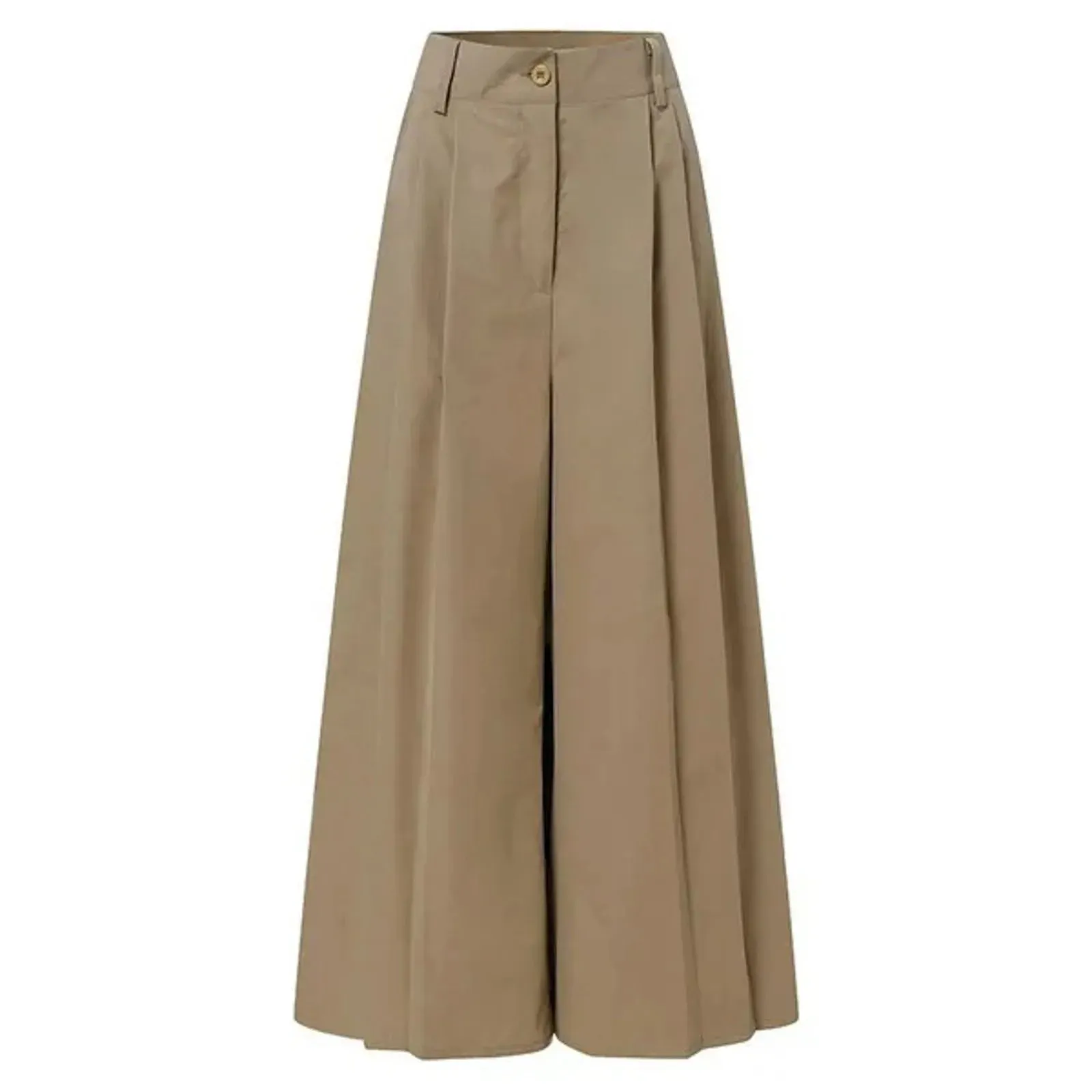 Palazzo Cropped Linen Comfy Baggy Pants