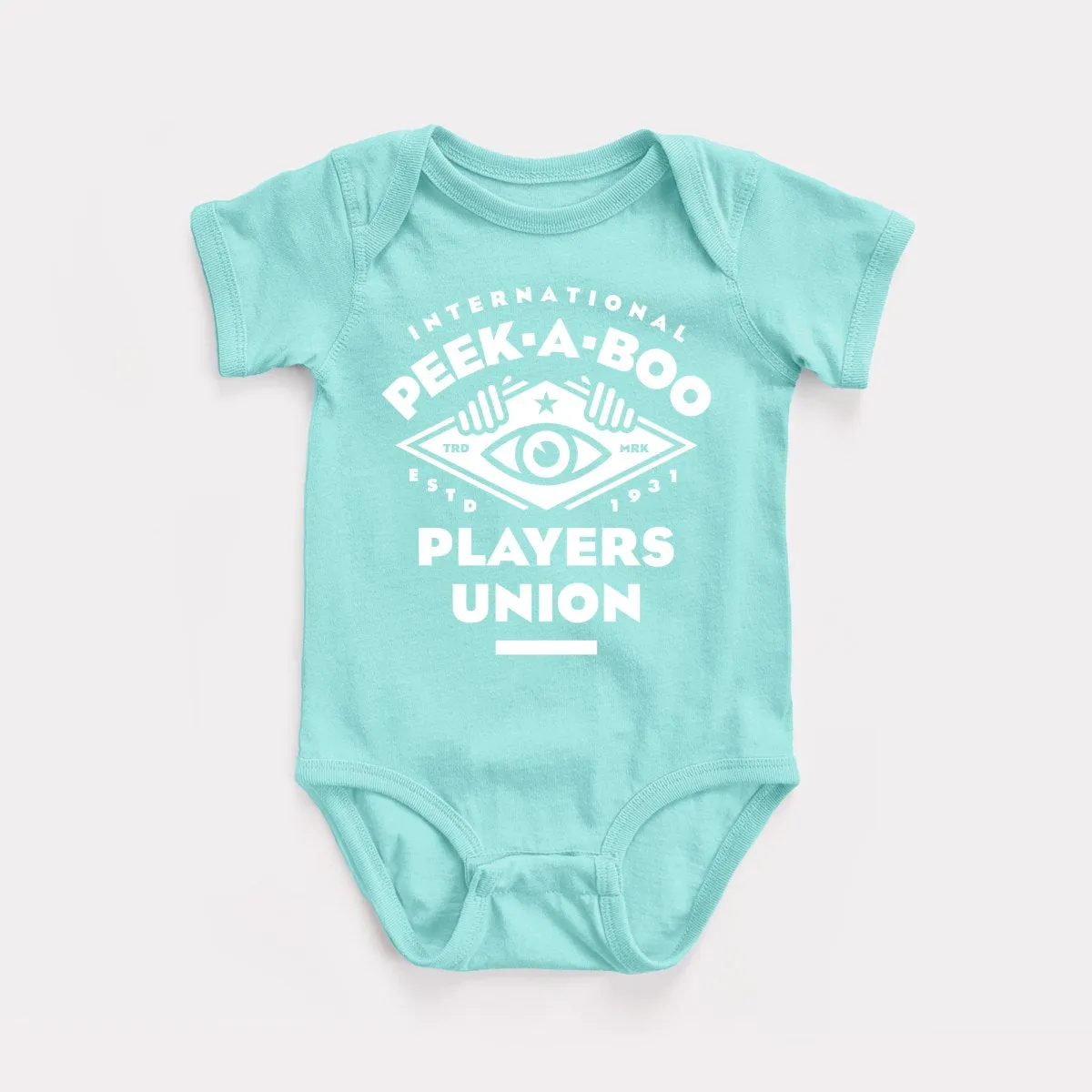 Peek A Boo Union Baby Bodysuit