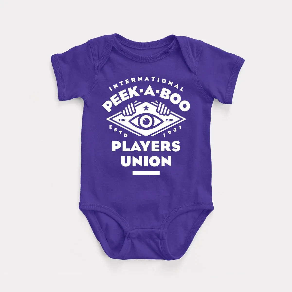 Peek A Boo Union Baby Bodysuit