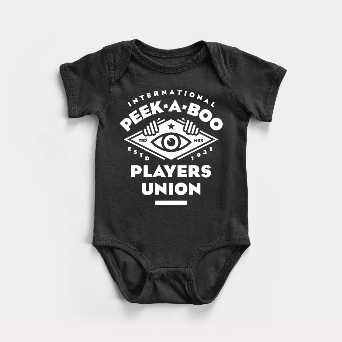 Peek A Boo Union Baby Bodysuit