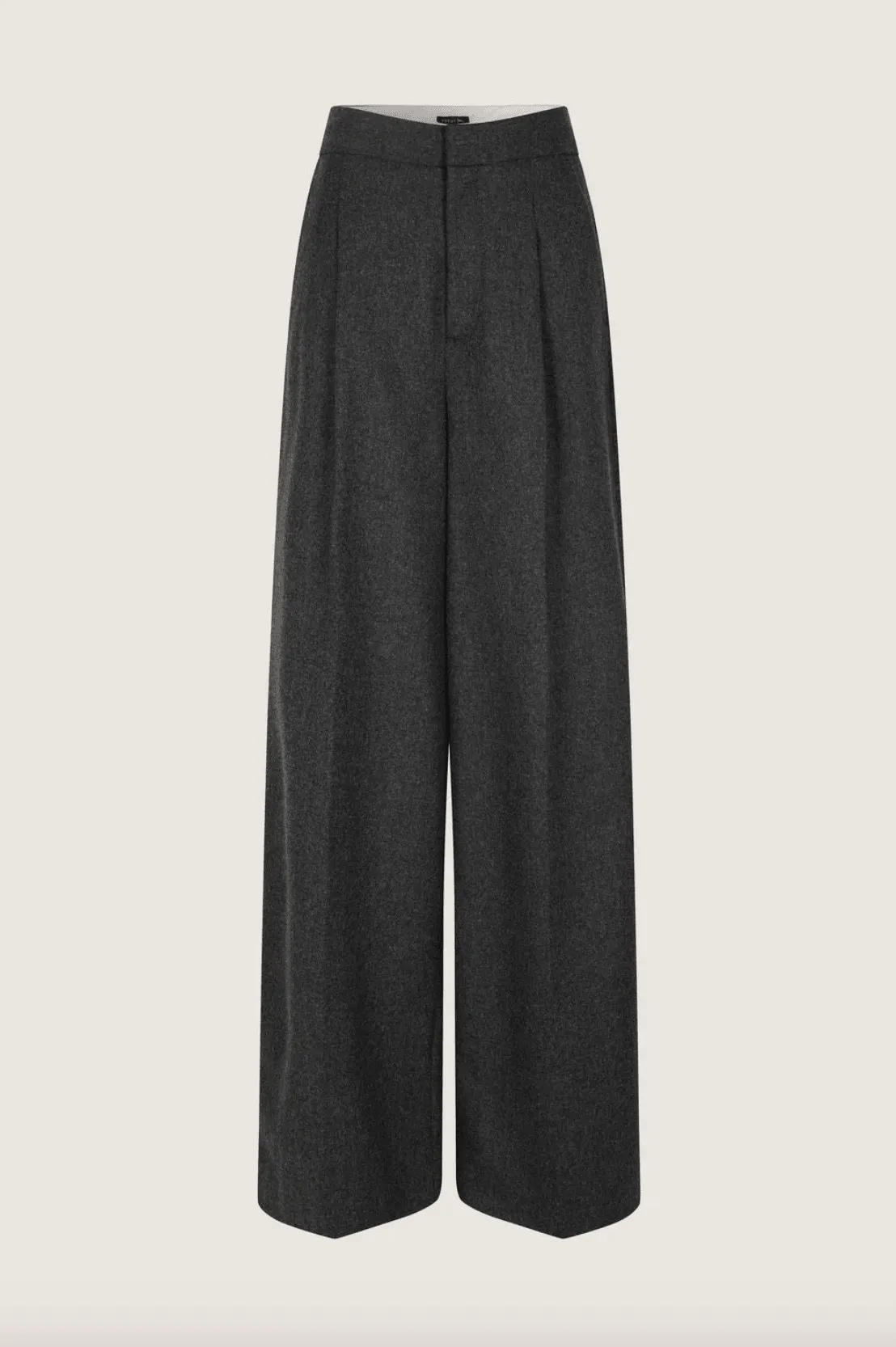 Pegase Grey Woollen Flannel Trousers