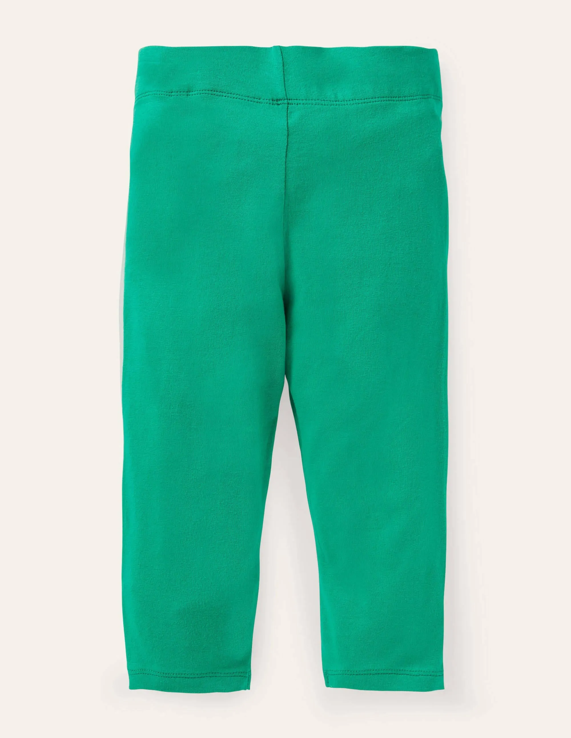 Plain Cropped Leggings-Sapling Green