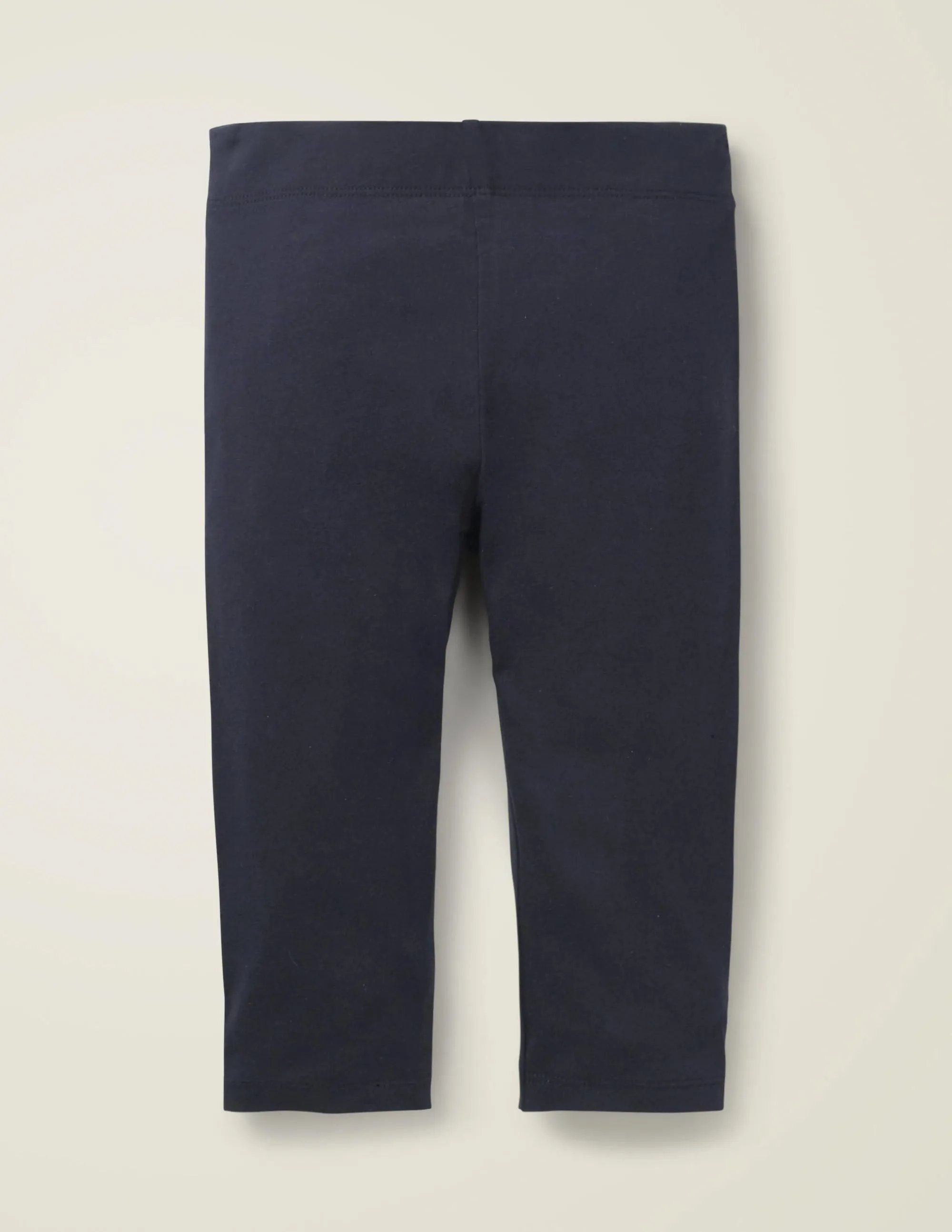 Plain Cropped Leggings-Starboard Blue